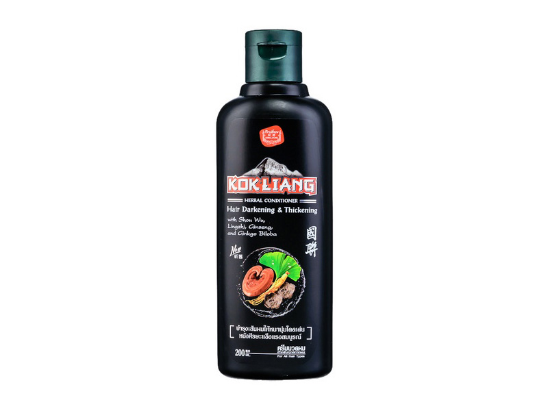 Кондиционер для темных волос из Тайланда Kokliang Hair Darkening & Thickening Conditioner 200 мл. ТАИЛАНД