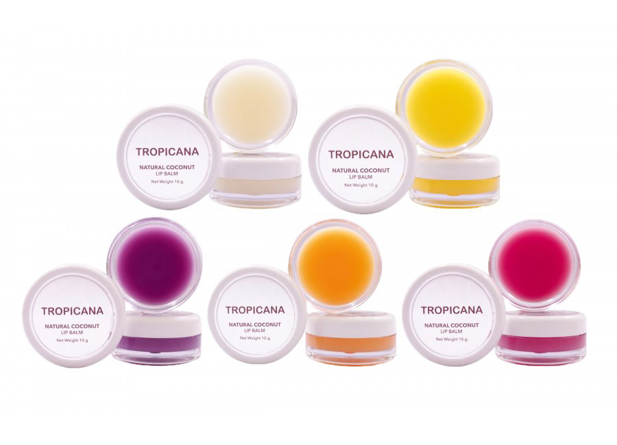 Натуральный бальзам для губ из Тайланда Кокос Tropicana Natural Coconut Lip Balm Coconut Delight купить в Москве и Московской области. balzam-dlya-gub-tropicana-lip-balm